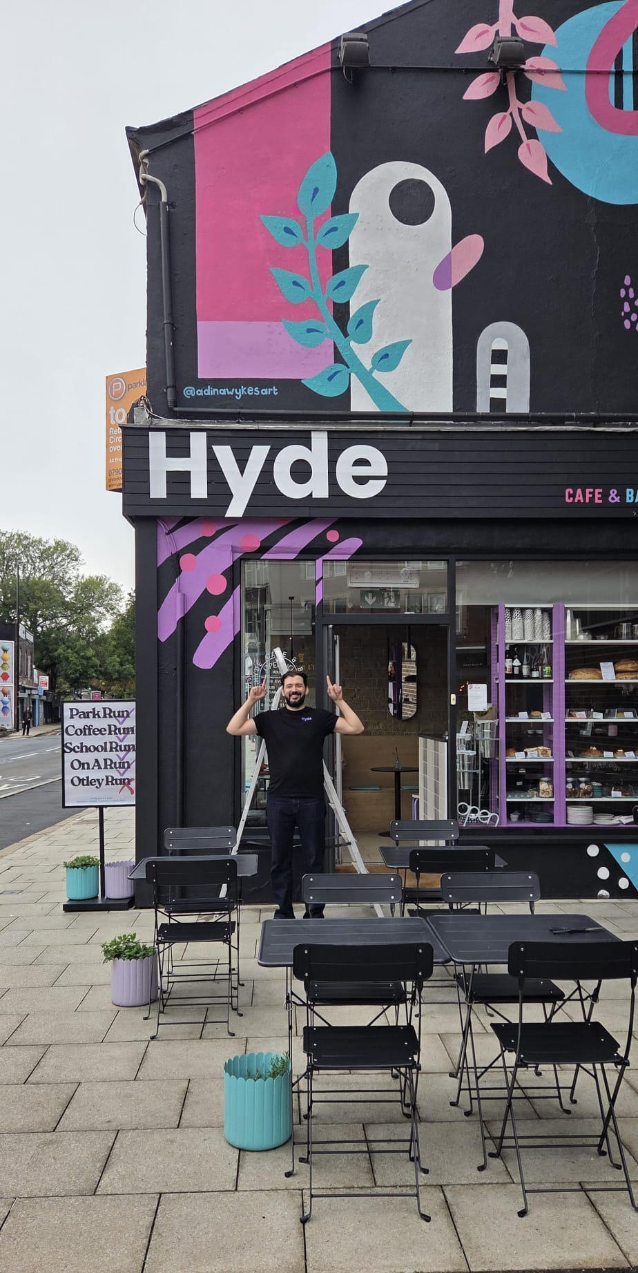 Hyde Cafe and Bar exterior, Hyde Park Leeds LS6